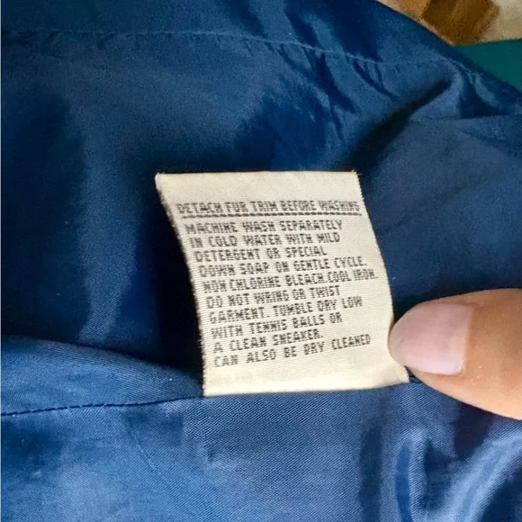 1 Madison Blue Down Jacket with Fur Trim - Picture 7 of 8